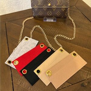 Turn your wallet into a crossbody inserts & chain